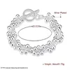 Wholesale - Retail lowest price Christmas gift, free shipping, new 925 silver fashion Bracelety B019