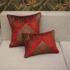 Красный элегантный европейский бархат гравированная ткань наволочка наволочка диван / автомобильная подушка / Подушка домашний текстиль поставки предпочтение