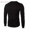 Wholesale-5XL europäische beiläufige Männer Hoodies neue Herbstmode schlanke Pullover Patchwork Leder Reißverschluss Männer Sweatshirt plus Größe, WH0050