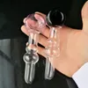 Accessoires de bongs en verre de tuyau de gourde droite de couleur mélangée