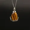 Gros pendentif en forme de poire en forme de poire de cristal de quartz rose chaud cornaline quartz unique caution charme pierre de guérison pendentifs collier à vendre