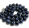 10mm Dark Blue Galaxy Sitara Sun Gemstone Naszyjniki z okrągłych koralików 18 '' AAAQ