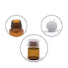 1 ml 2ml Brown Essential Oil Butelka, Back Button Butelka Łzęła Czapka, Szklana butelka Kosmetyczna Szybka Wysyłka F20171283