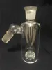 JJHHGlass Ash Catcher Bong 45 grader Ashcatcher Vattenrör Bongs 18mm Heavy Dab Oil Rig Rökning Accessoruy Ash Catchers