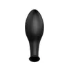 Black Vibrate Butt Plug Anal Vibrator Sex Toys For Women 12 lägen kraftfulla vibration vuxna sexprodukter5496712