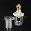 UFO akcesoria do palenia szklane Carb Cap Glow W Dark XL XXL Średnica 30mm dla Quartz Banger Paznokci Paznokci Kolorowe Dąb Rig 653