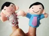 Peluche Finger Puppet Family Set di 6 pezzi, peluche Cartoon, burattini a mano per bambini Story Story Teller / Talking Props