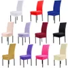 New Arrival White Dining Chair Covers Spandex Strech Dining Room Chair Protector Slipcover Decor Free Shipping