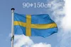 Швеция Флаг Nation 3ft х 5ft Полиэстер Баннер Flying150 * 90см Пользовательский флаг Во всем мире во всем мире на открытом воздухе
