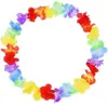 10 Teile / los Hawaiianischen Stil Bunte Leis Strand Thema Luau Party Girlande Halskette Urlaub Kühle Dekorative Blumen