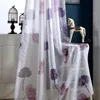 Norne Modern Tulle Window Stertains لغرفة المعيشة غرفة النوم المطبخ Cortinarideaux Lotus أوراق طباعة الستائر المطلقة blin956396838