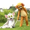 2024 Factory Direct Saletom Cat and Jerry Mouse Mascot Costume Abbigliamento Fancy Dress Outfit CHIRSTMA COSTRUAMENTO PER CAMIGLIA ALLEGNO VENDITA DELL'ABIETTO DELL'ABIETTO