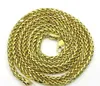 26 "Polegada 7 Gramas 2.5mm 10k Ouro Amarelo Trigo Spiga Cadeia Colar Mens Senhoras