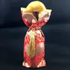 High Quality Handmade Tassel Silk Brocade Bag for Chinese knot Wine Bottle Cover Clothes Home Party Table Decoration Bottle Packaging Pouch