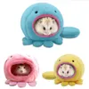 Cute Octopus Design Warm Plush Winter Hamster Mice House Cage Hanging Bed Hammock with Bed Mat Factory Suppy On Sale Wholesale