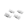 New arrival hand made silk magnet cross thick false eyelashes 3D magic reusable magnetic eyelashes Free DHL