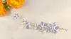 2018 nouvelle mode cristal perle fleur fête mariage cheveux accessoires mariée bandeau diadème chapeaux argent perles mariée couronne bandeaux