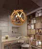 Antique Pendant Lights rope lamp retro design RH loft lamp Living Room Cafe Bar Decor Lighting E14*3 110-240V