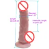 huge Realistic dildo sex vibrator flesh color fake penis with suction cup women masturbation sex toys real feeling big dick DZLF