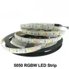 Vakantie verlichting LED Strip 5050 RGBW DC12V 60LED / M 5M / PARTE RGB + WIT / RGB + Warm Wit Flexibele LED-licht LED-strips