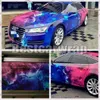 Ny Galaxy Tryckt vinylbil Wrap Film med Air Free Wrap Stickerbomb Car Styling Union Graphics Storlek 1.52x10m 15m 30m