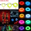 Edison2011 1/2/3 / 5m Glödande Neon LED-lampor El Wire String Strip Rope Tube Car Dance Party Decorative Line Cable Light