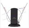 LAN-1014 Antenne de télévision numérique intérieure HDTV amplifiée Portée de 50 milles UHF / VHF avec alimentation pour récepteur DTV / FM Connecteur F Prise US