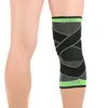 Atacado- 3D tecelagem pressurization joelho cinta de tênis de basquete caminhadas ciclismo knee suporte profissional esportes esportes joelheira