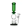 Mix color Glass Bongs straight type percolators glass water pipes for smoking with 18mm female joint wholesale