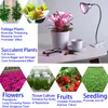 LED Grow Light with 360 Degrees Flexible E27 Lamp Holder Clip LED Plant Growth Light for Indoor or Desktop Plants and hydroponic tents