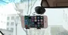 Universele Windscherm Dubbele Clip Auto Mount Houder Mobiele Telefoon Roterende Beugel Zuignap Houder Stand voor iPhone 7 Samsung S7 LG HTC