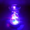 7 LED Light Stand Gramofon Obracający Base Unikalne 360 ​​Stopni Obracanie Srebrny Kryształowy Stojak Podstawowy 7 Kolory Wysokiej Jakości LED Light
