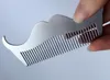 1Pc selling Stainless Steel Beard Shaping Template Comb Trim Tool Shaving Tool Combs5912889