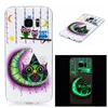 För Samsung Galaxy S7 Edge Fodral Coola Cool Noctilucent Lysous Lighten Blue Butterfly Blommor Owl Sika Deer Feather