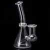 Retail Newest Quartz Bearker Smoking Accessories with Side Joint 127mm Length 14mm 19mm Female with Gift Box Beaker