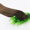 8A 7PCS 120gram 14Inch 18INCH 20INCH 24Inch Clip In Human Hair Extensions Ombre Mörkbrun till ljusbrun Balayage Höjdpunkter Frisyr