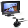 Vattentät HD Reverse Backup Car Camera Bakifrån Kamera + 4,3 tum LCD-skärm Bakifrån Bilmonitor Parkeringssystem
