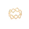 Everfast 10pc/Lot Connected Rhombus Rings Geometric Square Ring Women Party Fashion Jewelry Can Mix Color EFR093 Fatory Price