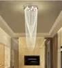 Moderne Crystal Kroonluchters Trap Kroonluchter Geleid Plafond Hanger Kroonluchter Lichte-armaturen voor Hotels Trap Villas Decoration