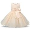 Bebê vestido de festa Girls Dress Lace Crianças 9 cores Rose 3D Flor Vestidos Crianças Roupa Garotas de festa de casamento da princesa Vestidos A08