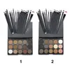 Hurtownia Moda Makijaż Zestaw Zestaw 15 Kolory Matte Glitter Paleta Eyeshadow z 20 sztuk Curshes Kosmetyki Zestaw RP1