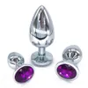 Plug anal de petite, moyenne et grande taille, bijoux en cristal en acier inoxydable, jouets anaux, plug anal, gode anal, produits pour adultes pour femmes et hommes3332145