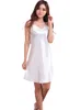 2017 ladies Sleepwear singlet dress Sleepshirts PJS Dresses Short Sexy Luxury Solid Bride 2 pcs/lot #4031