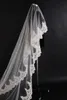 Ücretsiz Kargo Vintage Yüksek Kalite Yeni Toptan 3 Metre Veils Düğün Aksesuar Dantel Aplike Tül Gelin Veils Beyaz Fildişi Bir Katman