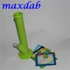 silicone water pipe bong with glass accessories 1411 5cm silicone mat and 2pcs 5ml silicone container for free