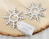 Newest Design Wedding Favors and Gifts Creative Metal Snowflake Shape Beer Bottle Opener Silver Plated