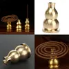 Partihandel-3mm Brass Gourd Incense Burner Holder för tjock handgjord tibetansk spole / pinnar Heminredning V3663