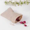 Cotton Linen Drawstring Gift Bags Canvas Jewelry Pouches Muslin Packaging Case Wedding Favor holder 10*13cm 100pcs/lot