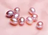 DIY elliptische highlight Half ein Loch weiß rosa lila Natürliche Süßwasser Perle 2-5mm lose Perlen der Perle Schmuck Zubehör Großhandel