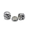 2pcslot 3 Layers Skull Metal Herb Tobacco Spice Smoking Grinder Hand Crank Crusher with Storage Compartmen6759804